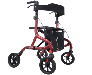 Andador <span class=keywords><strong>de</strong></span> empuje manual <span class=keywords><strong>de</strong></span> aluminio con asiento plegable Andador para adultos con movilidad asistida para ancianos - Product Image 2