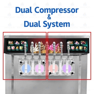 Hot bán 7 hương vị Máy làm kem mềm cho doanh nghiệp tự động sữa chua đông lạnh máy Sundae máy - Product Image 2