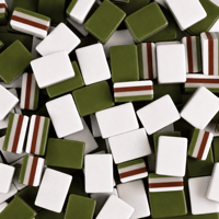 Perlengkapan Mahjong Akrilik Cetak Khusus Kelas Atas Kualitas Kasino Profesional Desain Modern Mewah Portabel untuk Rumah
