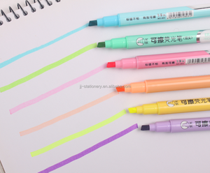 Marqueur stylo <span class=keywords><strong>surligneur</strong></span> <span class=keywords><strong>pastel</strong></span> effaçable à double tête 6 couleurs - Product Image 6