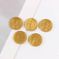 Pièces de monnaie en plastique personnalisées de haute qualité pour cadeaux souvenirs, jouets publicitaires, pièces plaquées or