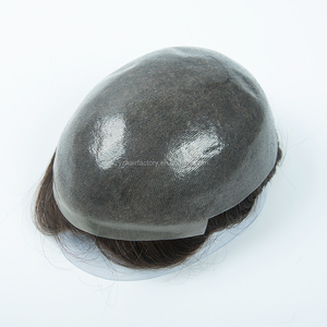 Toupee de Cabello Humano Natural de la India, Duradero, de Múltiples Tamaños, Directo de Fábrica, para Hombres, con Base de Piel Fina, Sistemas Capilares Masculinos, 8*10 Clips, Proveedor Líder - Product Image 2