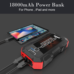 Démarreur de secours haute performance 3000A 4000A 12V 20000mAh, <span class=keywords><strong>booster</strong></span> de batterie portable avec lampe torche LED et protection anti-étincelles pour voiture - Product Image 6