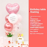Décoration de table Internet Red Hair pour anniversaire, ballons pour aménagement de scène, Joyeux Anniversaire, Fête pour Garçons et Filles