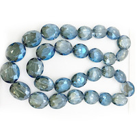 20*24mm perles d'oeil de taureau bricolage matériel de bijoux coloré Transparent facettes lâche carreaux perles de verre en cristal pour la fabrication de bijoux