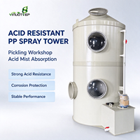 Tour de Lavage Multi-Contaminants à Pulvérisation PP, Épurateur Anti-Acide et Anti-Alcali pour l'Élimination des Fumées Acides et des Odeurs