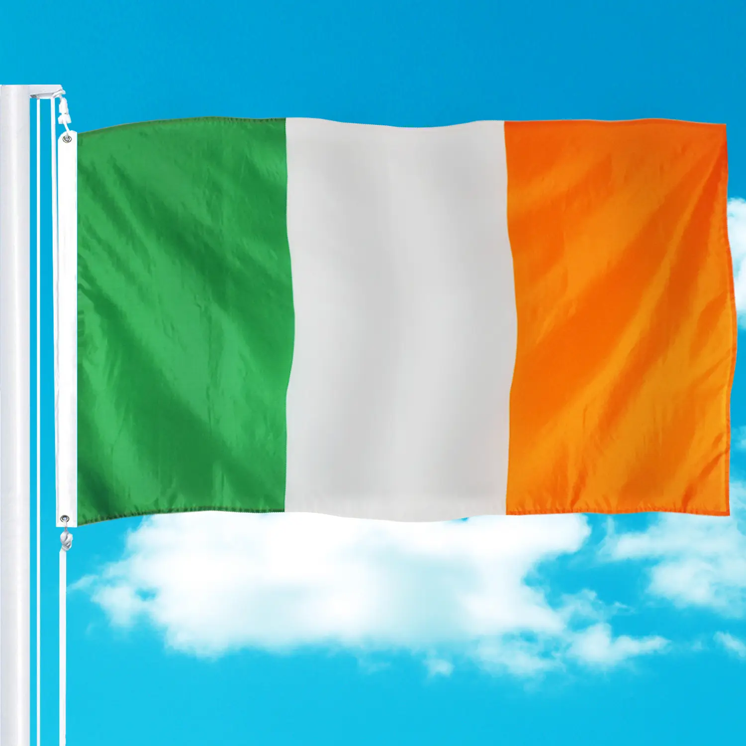 Flag manufacturer high quality 3*5 Ireland flag wholesale 1 piece moq