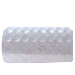 أثاث مطاطي أبيض صغير ذاتي اللصق من السيليكون بأقدام ممتص للصدمات <span class=keywords><strong>3</strong></span> أمتار للوحة مفاتيح زجاجية مربعة - Product Image 3