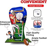 Jeu de cible de football gonflable en PVC MAKE WAVES pour enfants et adultes, léger, pliable, normes européennes/américaines, sport