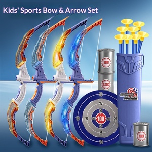 ชุดของเล่นธนูและลูกศรสำหรับเด็ก ชุดของเล่นธนูเรืองแสงพร้อมลูกศร เป้า และกระบอกใส่ลูกศร - Product Image 2