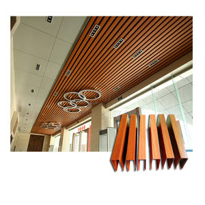 Panel <span class=keywords><strong>de</strong></span> pared <span class=keywords><strong>de</strong></span> listones <span class=keywords><strong>de</strong></span> <span class=keywords><strong>techo</strong></span> suspendido <span class=keywords><strong>de</strong></span> vigas <span class=keywords><strong>de</strong></span> aluminio <span class=keywords><strong>de</strong></span> Color <span class=keywords><strong>madera</strong></span> decorativo para interiores - Product Image 1