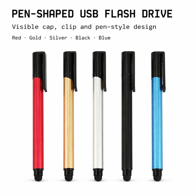 Customized Logo New Metal 3in1 Writing Ballpoint Pen USB Flash Drive 32GB with 4GB/8GB/16GB/64GB Options