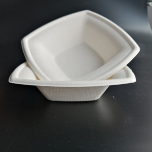 Carré de Bagasse De Canne À Sucre Jetable Biodégradable Bol - Product Image 2