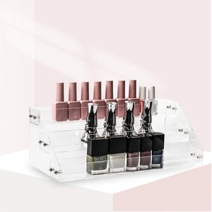 Estante de exhibición de esmalte de <span class=keywords><strong>uñas</strong></span> acrílico multicapa transparente de 3mm de espesor para tiendas de belleza de <span class=keywords><strong>uñas</strong></span> - Product Image 6