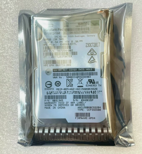 870757-B21 870794-001 2.5" 600GB 12Gb/s SAS 15K SFF SC HDD Hard Drive