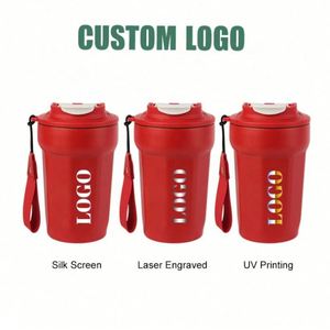 Vaso Térmico Personalizable para Regalo Empresarial, 480ml (16oz), Reutilizable, con Tapa Abatible y Asa de Transporte, Ideal para Fiestas - Product Image 2