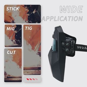 外部制御ソーラー自動遮光溶接メガネ 溶接ヘルメット シェード付き Eara Din9-Din13 フェイスシールド CPR対応 - Product Image 5