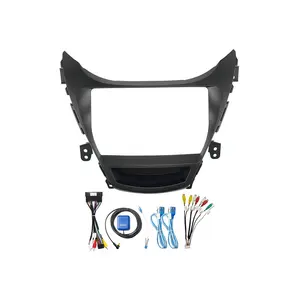 Meihua Car Radio Facial Frame for Hyundai Elantra 2012 9inch Android radio with Wiring Cable Harness Connector