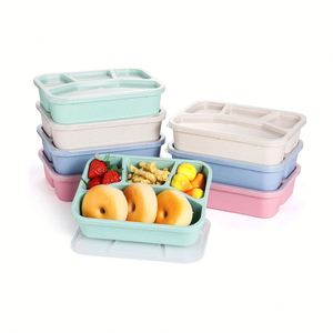 Wholesale Custom Logo Eco-Friendly High Quality Heatable Leak Proof <b>Foldable</b> Microwave Safe 0-1L Rectangle Boxes Lunch <b>Box</b> - Product Image 1