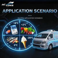 Unité de réfrigération pour camion poids lourd Cold King avec compresseur ultra basse température pour le transport d'aliments congelés 12V/24V pour fourgonnette