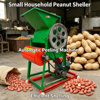 Décortiqueuse d'arachides en acier inoxydable de qualité agricole à faible taux de bris, décortiqueuse de cacahuètes à moteur électrique, équipement de décorticage d'arachides