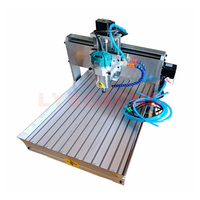 Nouvelle fraiseuse CNC 5 axes 6040 pour le bois, 1500W, 4 axes, pour le fraisage du métal, la gravure de l'aluminium, la sculpture, machine de gravure PCB 3040 avec réservoir d'eau