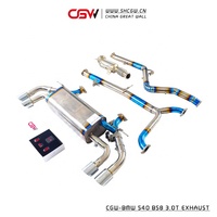 Knalpot Titanium Berkualitas Tinggi Baru dengan Kontrol Katup Gesture untuk B58 Valvetronic 540i MY 2020