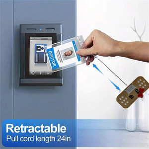 En stock: vendas de tela de fieltro, llaveros retráctiles fáciles de desenredar, llaveros con lazo, hebillas para credenciales de médico - Product Image 3