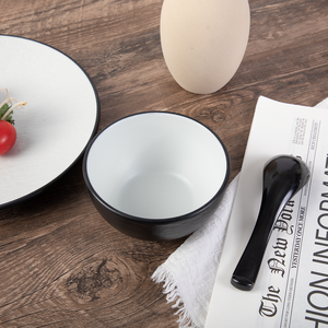 Set di stoviglie in melamina 100% moderno con zuppe stampate personalizzate e ciotole di Ramen con Logo per occasioni di nozze tipo di posate-cucchiaio - Product Image 3