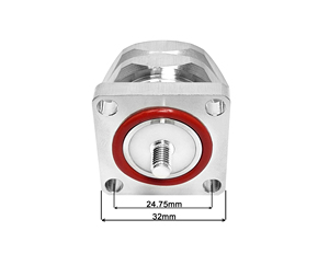 L29 DIN 7/16 Nam Cắm 4 Lỗ Mặt Bích Bảng Điều Chỉnh Hàn RF Đồng Trục Kết Nối Bán Buôn N Loại TNC SMA BNC 4.3-10 Kết Nối - Product Image 5