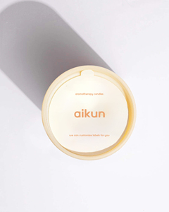 AIKUN Homeware - Collection Tranquillity - Bougie en cire de soja parfumée à la vanille - Combustion en bois de luxe - Bougies parfumées personnalisées - Coffret cadeau - Product Image 5