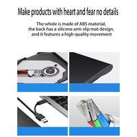 Wholesale Price Suibo USB 3.0+Type-C External CD/ for Burner Player Portable Optical Drive 1080P Laptop Desktop PC Mac