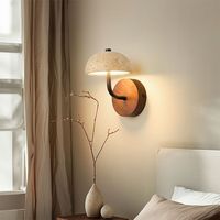 Lampe murale LED en travertin jaune Wabi Sabi japonais pour chambre à coucher, lumière blanche chaude pour l'éclairage des couloirs