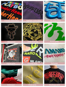 T-shirts personnalisés en gros, style streetwear, avec impression délavée à l'acide, col rond, coupe boxy, style hip-hop, épaules tombantes, pour la création <span class=keywords><strong>de</strong></span> designs sur <span class=keywords><strong>site</strong></span> - Product Image 6