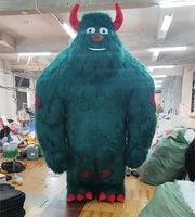 Venta caliente Halloween Cosplay disfraz de monstruo inflable aterrador disfraz de mascota inflable adulto Sully Monsters Inc disfraz