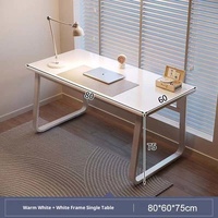 Mesa de Estudio y para Videojuegos Simple de Metal, Escritorio para Computadora y Escritura para el Hogar, Modelo 1, Origen China