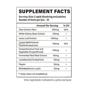 デトックスクリーンスリムダウン経口ストリップ,Garcinia Cambogia & 腸の健康と脂肪抑制のためのセナエキス,30ストリップ - Product Image 4