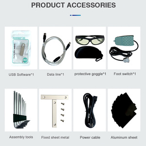 <strong>Portable</strong> 20W-100W Fiber Laser Marking <strong>Machine</strong> for Jewelry Makeup PET ID Tag Metal <strong>Engraver</strong> Support for PLT BMP AI Graphic - Product Image 6