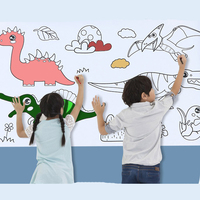 Vente en gros Poster géant à colorier Jouet à dessiner Graffiti Rouleau de papier à dessiner pour enfants