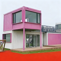 Maison conteneur portable au design créatif personnalisé, préfabriquée, pour cafés, cabines de thé au lait et bureaux internet