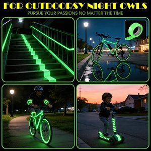 <span class=keywords><strong>Ruban</strong></span> Luminescent <span class=keywords><strong>Photoluminescent</strong></span> pour Sécurité Extérieure, Auto-<span class=keywords><strong>adhésif</strong></span>, <span class=keywords><strong>Adhésif</strong></span> Luminescent Nocturne Antidérapant 5m - Product Image 6