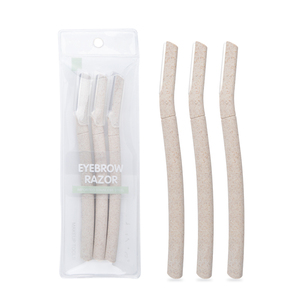 Vente chaude biodégradable paille de blé <span class=keywords><strong>lame</strong></span> japonaise sourcil rasoir <span class=keywords><strong>femme</strong></span> <span class=keywords><strong>visage</strong></span> tondeuse - Product Image 1