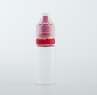 Flacon ovale en plastique PET de 10 ml avec bouchon sécurité enfant pour shampoing, lotion, masque facial et faux cils – Emballage cosmétique vide