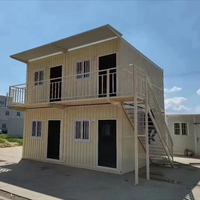 Maison préfabriquée en conteneur de 20 pieds, structure en acier personnalisable, isolation thermique pour une utilisation polyvalente (bureaux, hôtels, appartements)