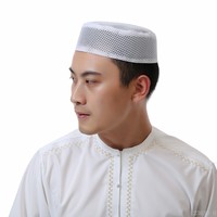 Gorro Islámico para Hombre 2022, Gorro de Oración Musulmán, Gorro Bordado Árabe, Gorros Islámicos y Judíos