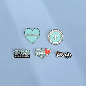 Bros Medis Warna Emas Kustom, Bros Medis Warna Emas Kustom, Simbol Fisika, Pin Enamel Lembut, Lencana Kesehatan Mental - Product Image 2