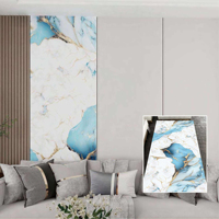 Panneau mural décoratif en PVC imperméable à l'eau avec texture marbrée, 3 mm, 1220 mm x 2440 mm, service de découpe, ignifuge, résistant aux rayures