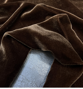 Tissu en velours 100 % viscose et 100 % soie de mûrier biologique Jura&<span class=keywords><strong>Vichy</strong></span> S65111, idéal pour les robes féminines – Grande <span class=keywords><strong>Vente</strong></span> - Product Image 3