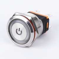 Interrupteurs à bouton-poussoir électroniques SAIP/SAIPWELL en gros, démarrage/arrêt, IP67, acier inoxydable, laiton, 1NO 2NO 1NO1NC