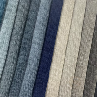 Tissu d'ameublement en chenille tissée unie à texture fine pour canapé, chaise, coussin et mobilier – Vente en gros